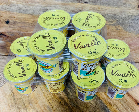 yaourt vache vanille 125g  FR 12 (lait entier)
