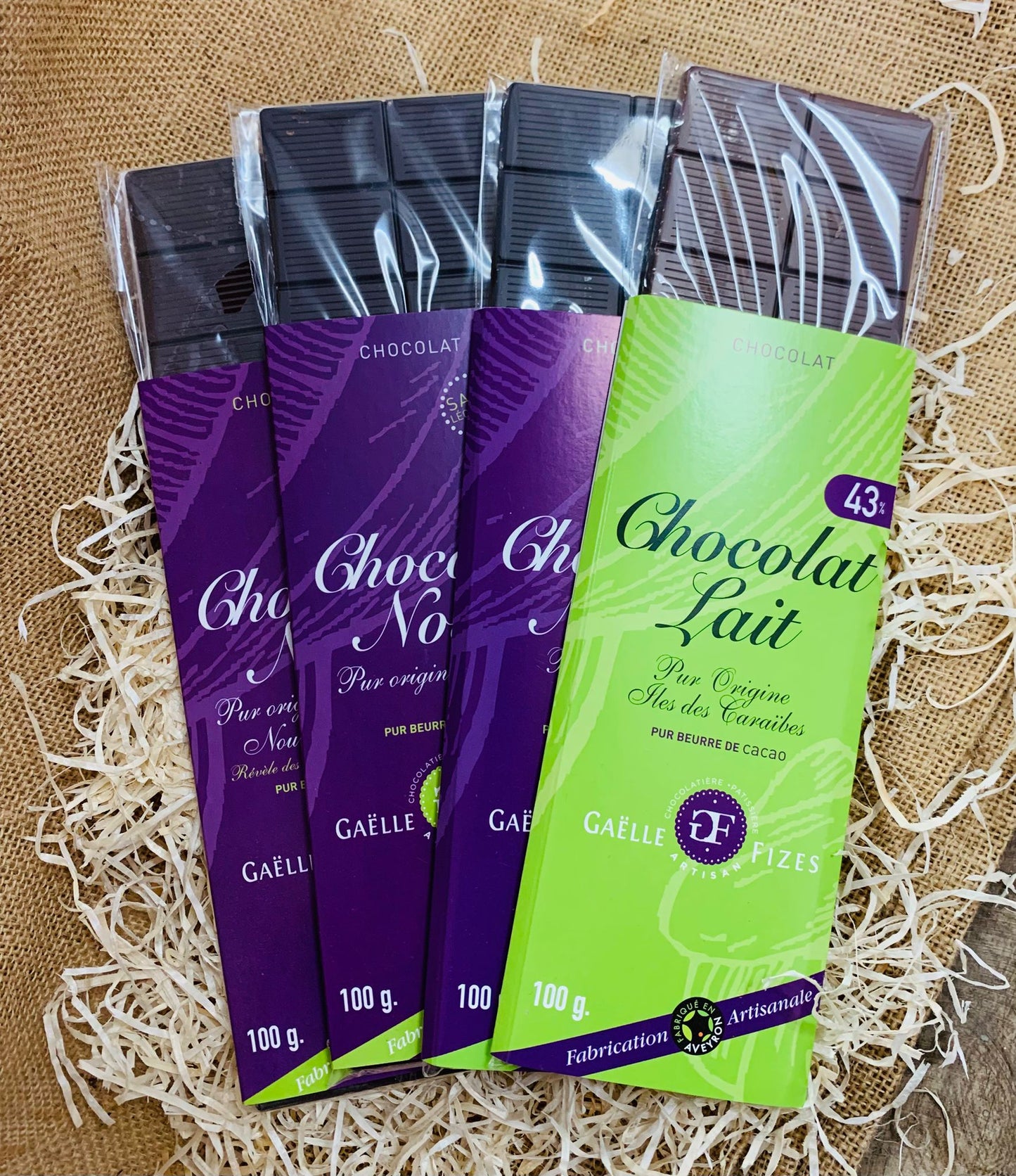 Tablettes chocolat 100g. FR12