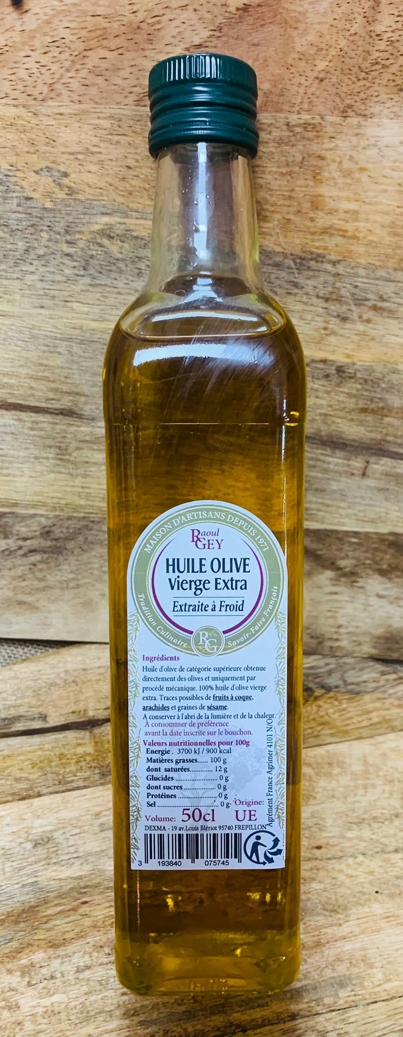 Huile olive extra à froid 0.50cl FR
