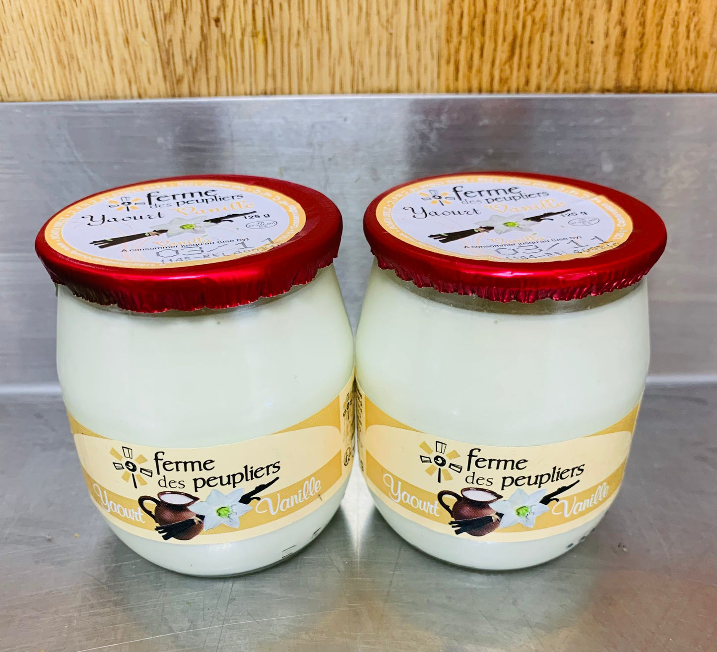 Yaourts fermiers vanilles x2
