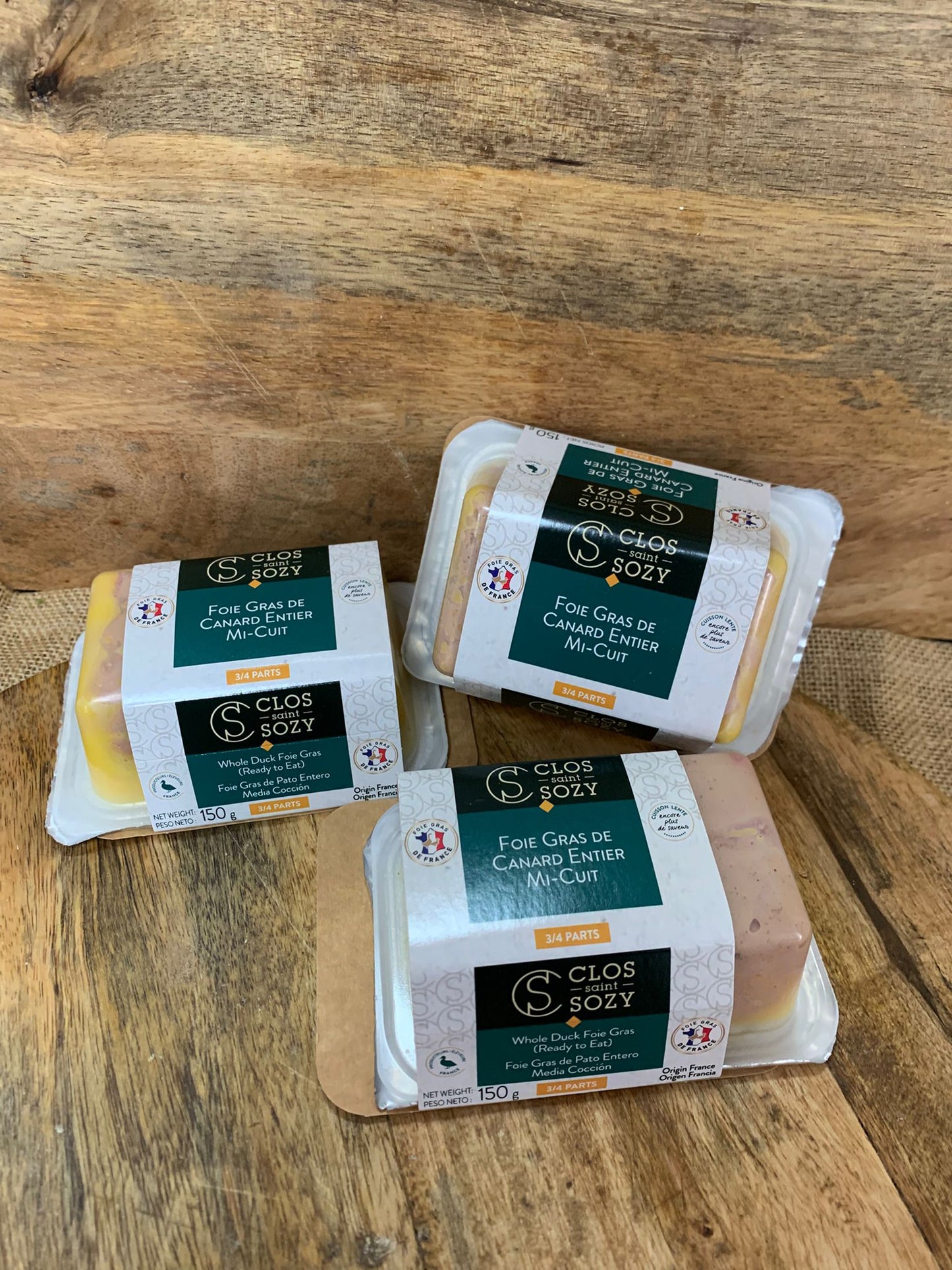 Foie gras entier mi-cuit en 150g FR46