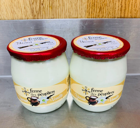 Yaourts fermiers vanilles x2